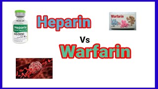 Heparin vs warfarin  Anticoagulant  anaesthesiawithbabar2576 [upl. by Yerak]