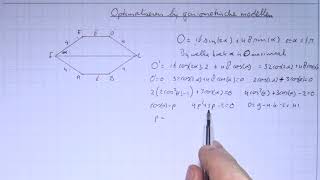 VWO6wisB11H159 Optimaliseren bij goniometrische modellen [upl. by Auhsuj789]