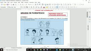 Aula espanhol 6º ano  0307 correción GRADOS DE PARENTESCO [upl. by Arnst]