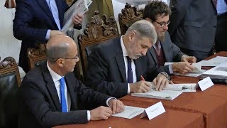 Firma del contratto unico per il nuovo ponte [upl. by Madid291]