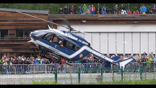 CRAZY DISPLAY   EC145 quotChoucas 74quot  French Gendarmerie  Chamonix MtBlanc [upl. by Turner270]