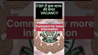 ITBP VACANCY 2024  10TH PASS GOVT JOB [upl. by Haggi314]