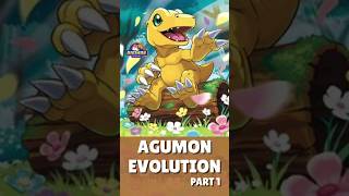 Agumon Evolution Line Part 1 Shorts [upl. by Rumney]