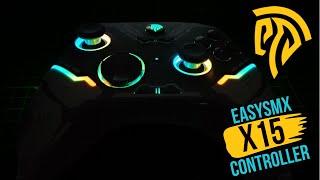 EasySMX X15 Wireless Controller with RGB Lighting  Review and test easysmx gamecontroller [upl. by Airreis]