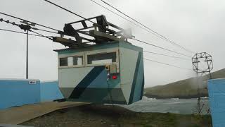 Wild Storm Hannah 150kmph 90mph winds hit Dursey Island Cable Car Beara Peninsula Ireland 26419 [upl. by Blakelee432]