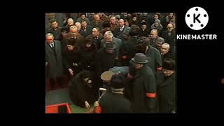 ussr anthem at the funeral of leonid brezhnev 1982 remastered [upl. by Nonek725]