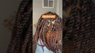 Braids with wool braidhairstylesforblackwomen hairstyles knotlessbraids [upl. by Othelia]