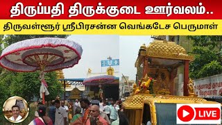 Tirupati Kudai Urvalam at Tiruvallur Prasanna Venkatesha Perumal Temple  Divine Procession [upl. by Toulon]