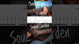 Outshined Soundgarden Guitar Riff wTABS [upl. by Tavy]