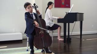 Yuki Wilson  age 9  Cello Saint Saens Allegro Appassionato [upl. by Acinehs15]