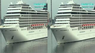 3DVideo AIDAcara meets MSC Poesia am Ostseekai in Kiel  erlebt auf AIDA Nordeuropa Kreuzfahrt [upl. by Araht]