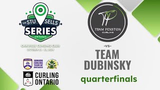 Stu Sells U18 Tankard  Quarterfinals  Penston vs Dubinsky [upl. by Assirk]