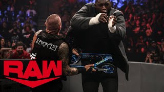 Randy Orton pummels Omos with scooter leading to a Riddle win Raw Aug 23 2021 [upl. by Norvin]