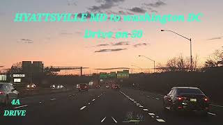 4ADRIVE video Hyattsville MD to washington DC Road 50 [upl. by Areis]