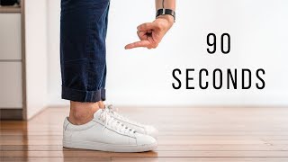 6 Ways To Wear Navy Chinos in 90 seconds [upl. by Cannice]