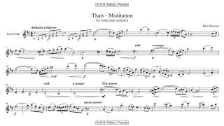 Jules Massenet Thais  Meditation for Violin and Orchestra [upl. by Odell]