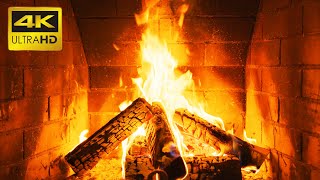 🔥 The Best Burning Fireplace 4K 10 HOURS with Crackling Fire Sounds NO MUSIC Close Up Fireplace 4K [upl. by Soigroeg]