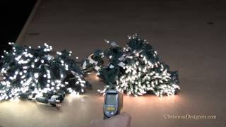 Comparing LED Christmas Lights to Incandescent Mini Lights  How Much Heat is Generated [upl. by Amre931]