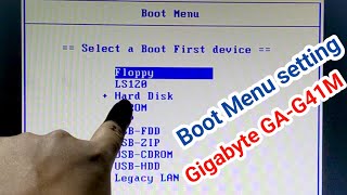 Boot Menu Setting on Gigabyte GAG41M Motherboard in Bangla [upl. by Benco517]