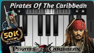 Pirates Of The Caribbean Theme On Piano  Jack Sparrow Song  Walk Band Piano Tutorial [upl. by Prady]