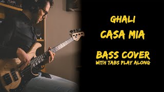 Ghali  Casa Mia Sanremo 2024Bass CoverWith Tab Play Along4K [upl. by Rea]