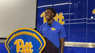 Pitt WR Konata Mumpfield Discusses Improvements on Offense [upl. by Chrisy]