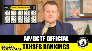 APDCTF Official TXHSFB Rankings  Texas Football Today [upl. by Lahpos]