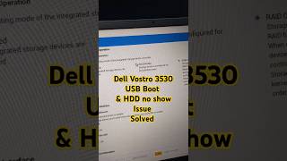 Dell Vostro 3530 Windows 11 Installation  How to Boot a bootable Pendrive windows11 installation [upl. by Ynamreg642]