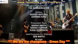 Green Day  We are the champions SUBTITULADA EN ESPAÑOL Y EN INGLES HD LYRICS SUB [upl. by Gabbey]