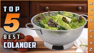 Top 5 Best Colander Review [upl. by Natividad]