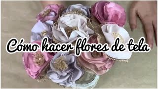 Ideas para hacer flores con tela [upl. by Flori]