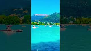 Beautiful lake in south france ‘Annecy lake’ shortvideo travel france beautiful france [upl. by Spiegleman387]