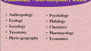 Introduction to Ethnobotany  BSc II Year [upl. by Ailliw]