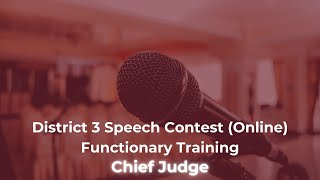 Contest Chief Judge Training [upl. by Elata113]