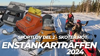 Snöskoter till Enstånkarträffen i Movattnet arbetsbelysning Ockelbo 6000 Arctic Cat Catalyst Alpha [upl. by Nysila]