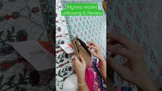 Baggit Wallet Unboxing and review HonestReviewsChannel shorts handbags [upl. by Akram]