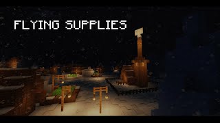 Flying Supplies Minecraft modded film [upl. by Gothart]