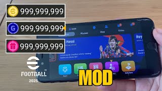 eFootball PES 2025 MOD APK iOS Gameplay Unlimited Coins and Gp [upl. by Nairrad]