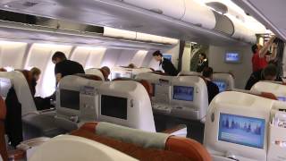 アエロフロート ビジネスクラス 香港→モスクワ aeroflot business class HKG→MOW [upl. by Faus]