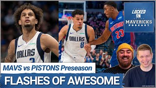 How Josh Green amp Dereck Lively II Showed Flashes in Dallas Mavericks vs Detroit Pistons Preseason [upl. by Fleda]