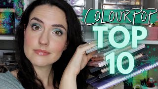 TOP 10 Favorite ColourPop Palettes of the YEAR  Best of the BEST COLOURPOP PALETTES of 2022 [upl. by Lerej]