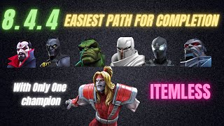 Act 844 Easiest Path For Completion Itemless With Only One Champion hearthacker mcoc [upl. by Tamsky839]