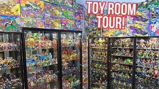 INSANE TMNT TOY ROOM Tour Playmates NECA Super 7 Lego Nintendo  Behind The Collector [upl. by Lamiv]