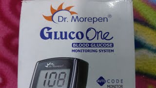 Dr Morepen Gluco One blood glucose monitoring system drmorepen bloodsugar sugarmonitor diabetes [upl. by Rebor]