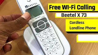 Free Wifi Phone  Beetel X 73 Cordless Landline Phone [upl. by Cleo]