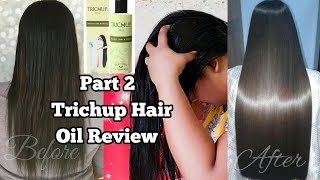 Trichup Hair Oil Review Part 2  How to get Healthy Long and Strong Hair  Get Long Hair Naturally [upl. by Ecilef]