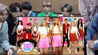 BTS REACTION XO Team xoteam Tik Tok [upl. by Annuahs]