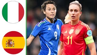 Italy vs Spain  Highlights  Womens Friendly 3010 2024 [upl. by Lila170]