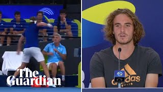 Stefanos Tsitsipas hurts father with racket swipe in ATP Cup meltdown [upl. by Jermyn]