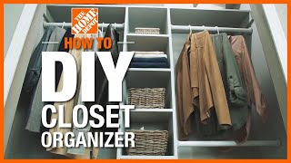 DIY Closet Organizer  The Home Depot [upl. by Ahtaga]